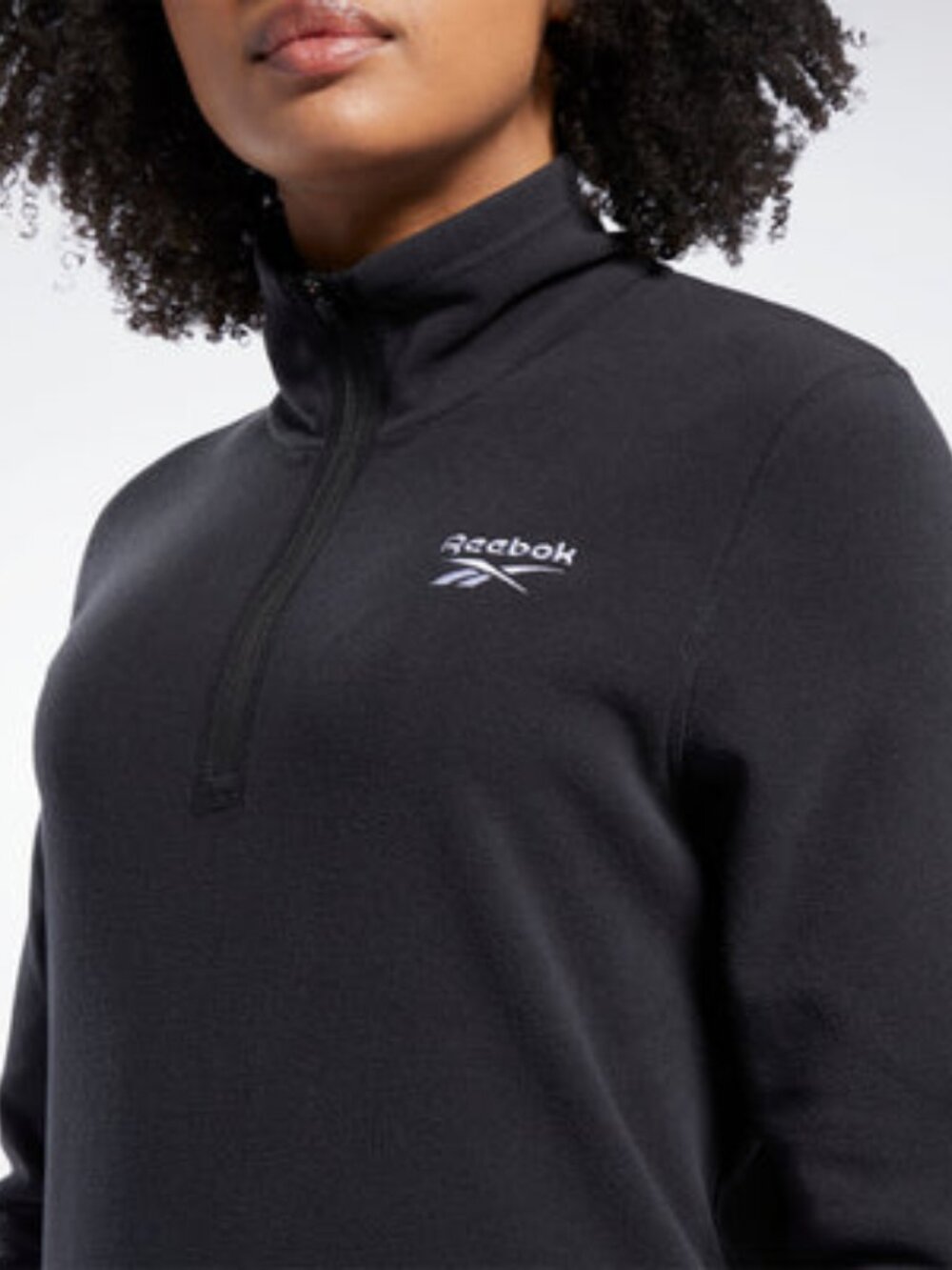 Reebok Black Quarter Zip Fleece